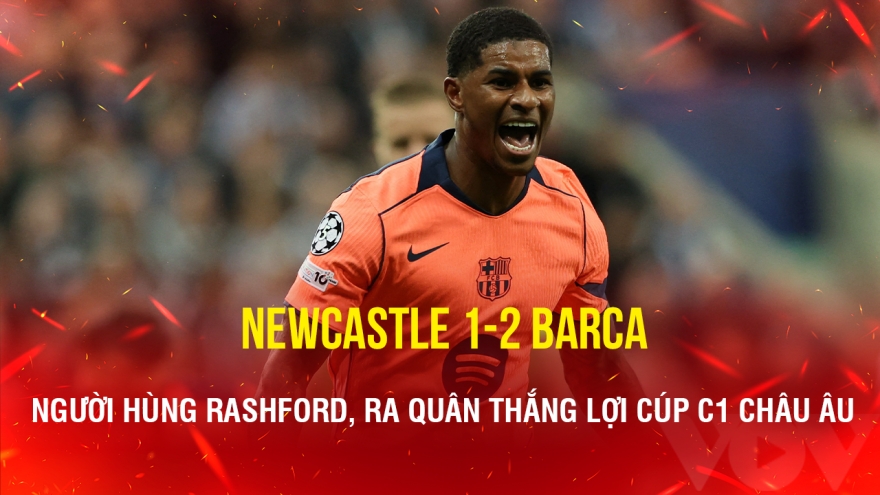 Kết quả Cúp C1 châu Âu hôm nay 19/9: Rashford rực sáng, Barca đánh bại Newcastle
